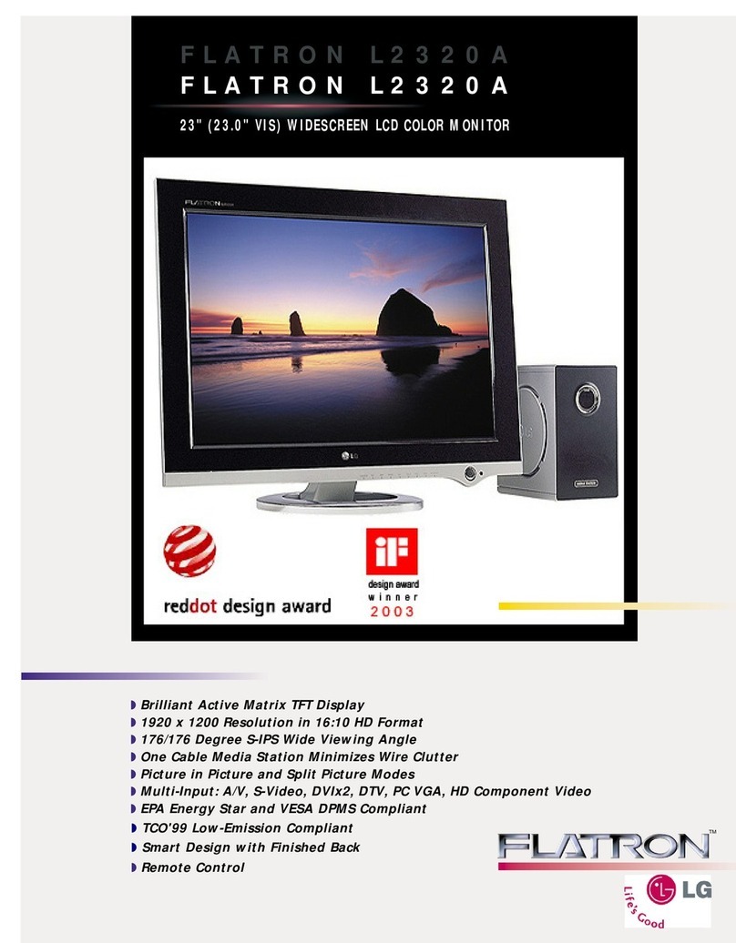 LG FLATRON L2320A User manual