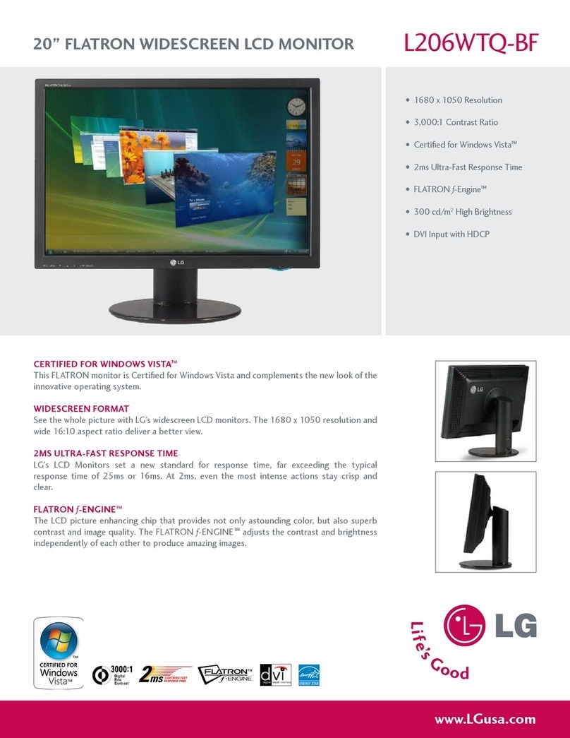 LG Flatron L206WTQ Specifications