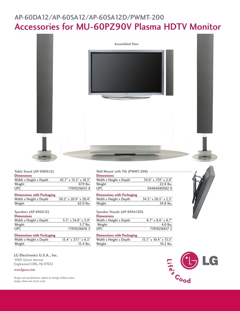 LG MU-60PZ90V User manual