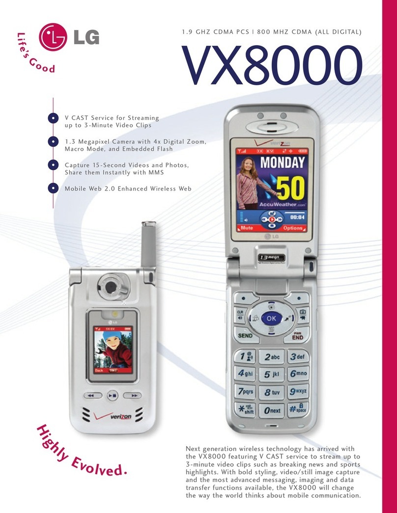 LG VX8000 User manual