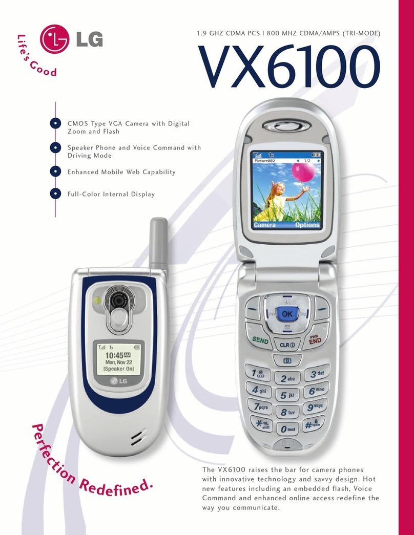 LG VX6100 User manual