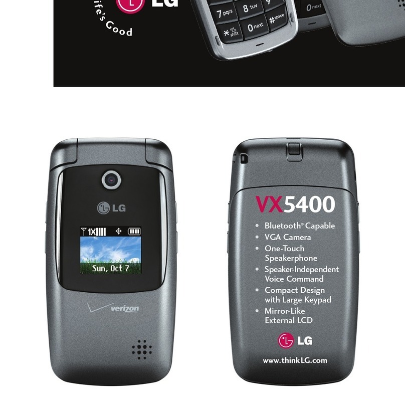 LG VX5400 Owner's manual