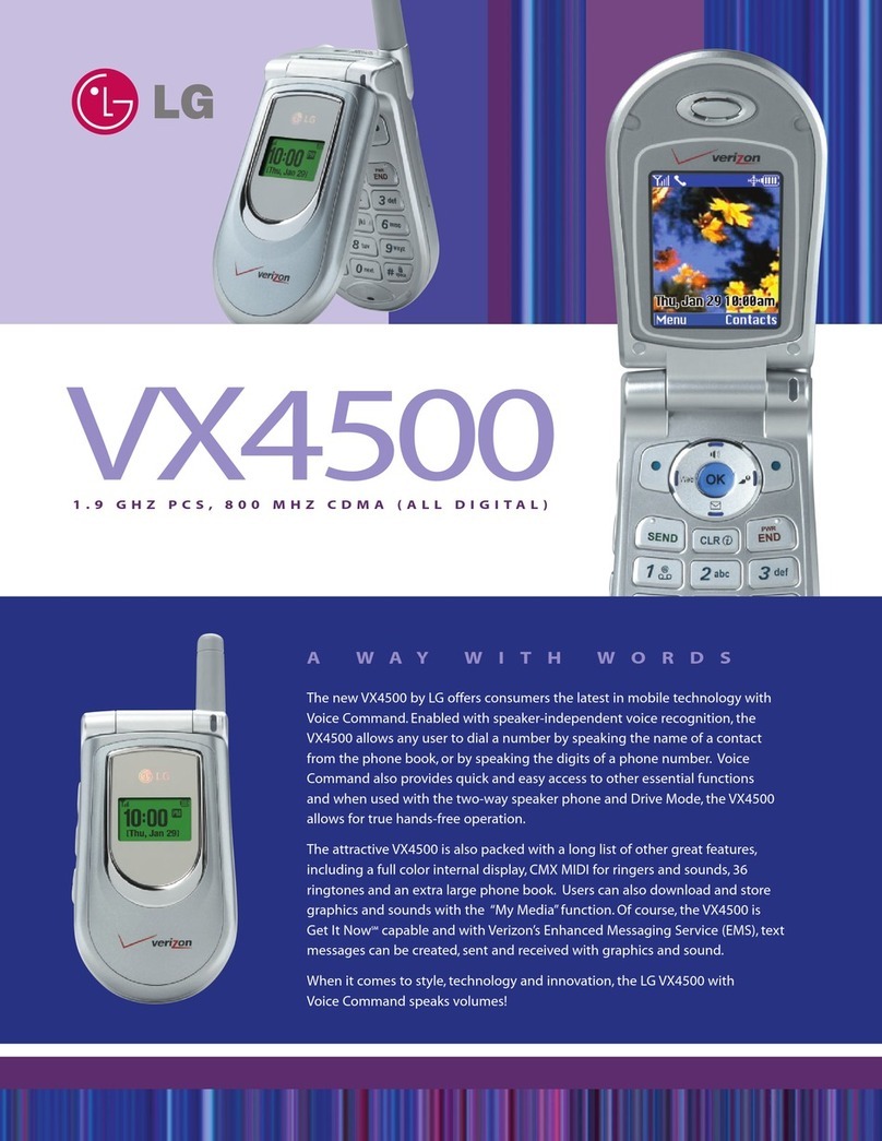 LG VX4500 User manual