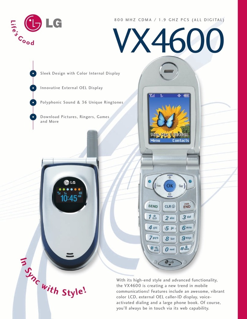 LG VX4600 User manual