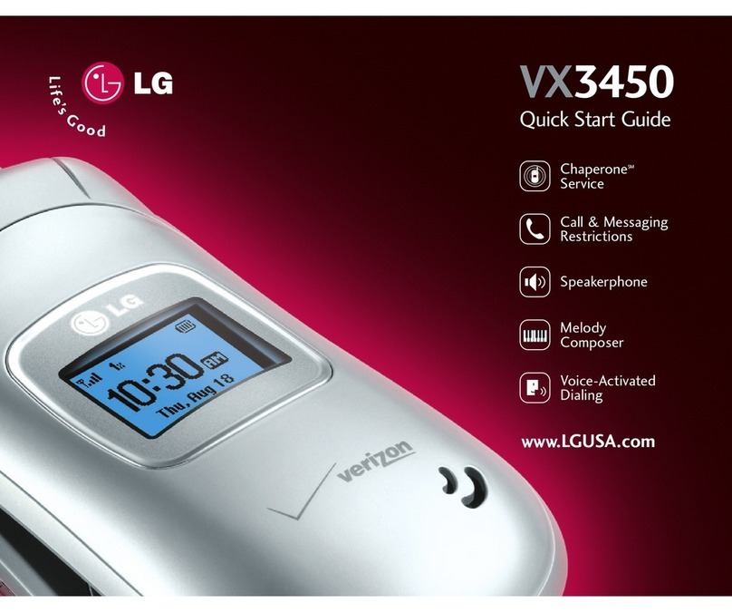LG VX3450 quick start guide