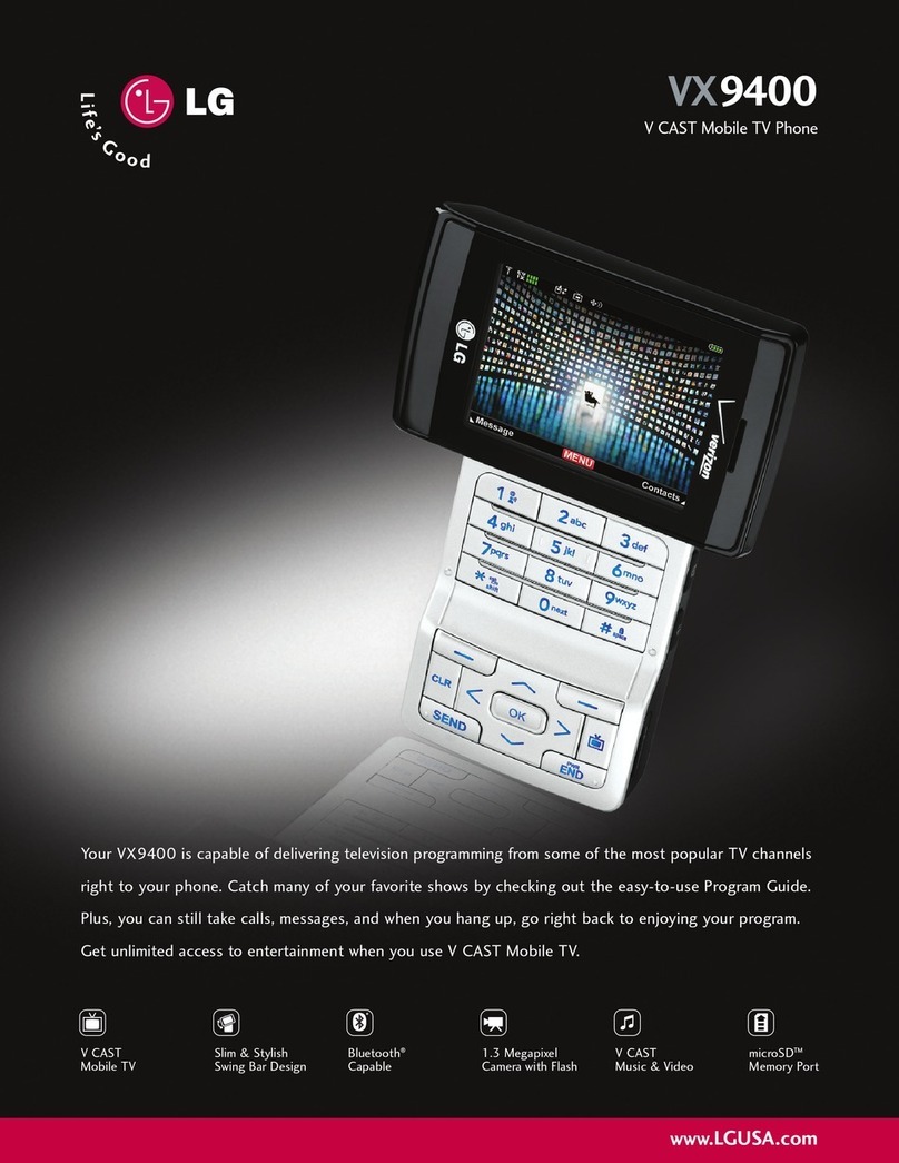 LG VX 9400 User manual