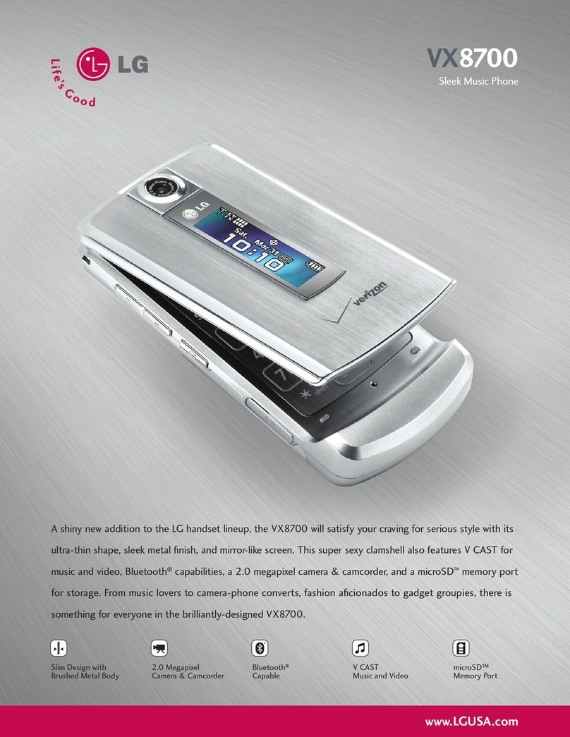 LG VX8700 Specifications