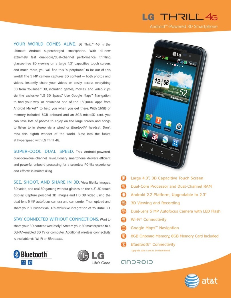 LG Thrill User manual