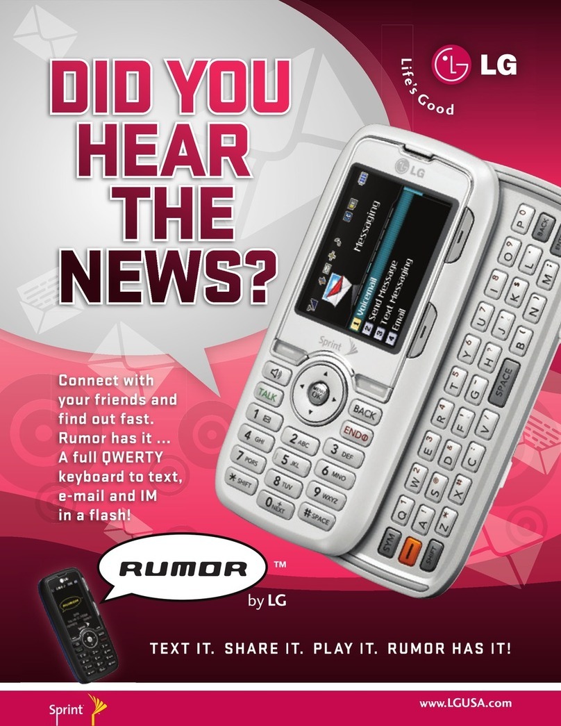 LG RUMOR User manual