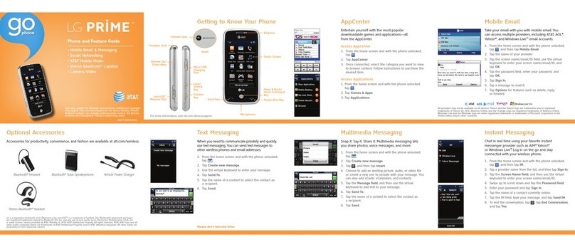 LG PRIME Specification sheet