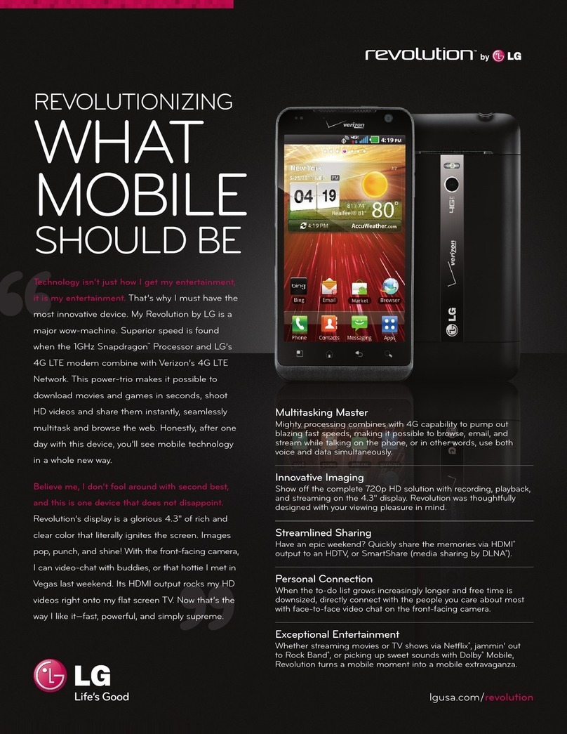 LG Revolution User manual