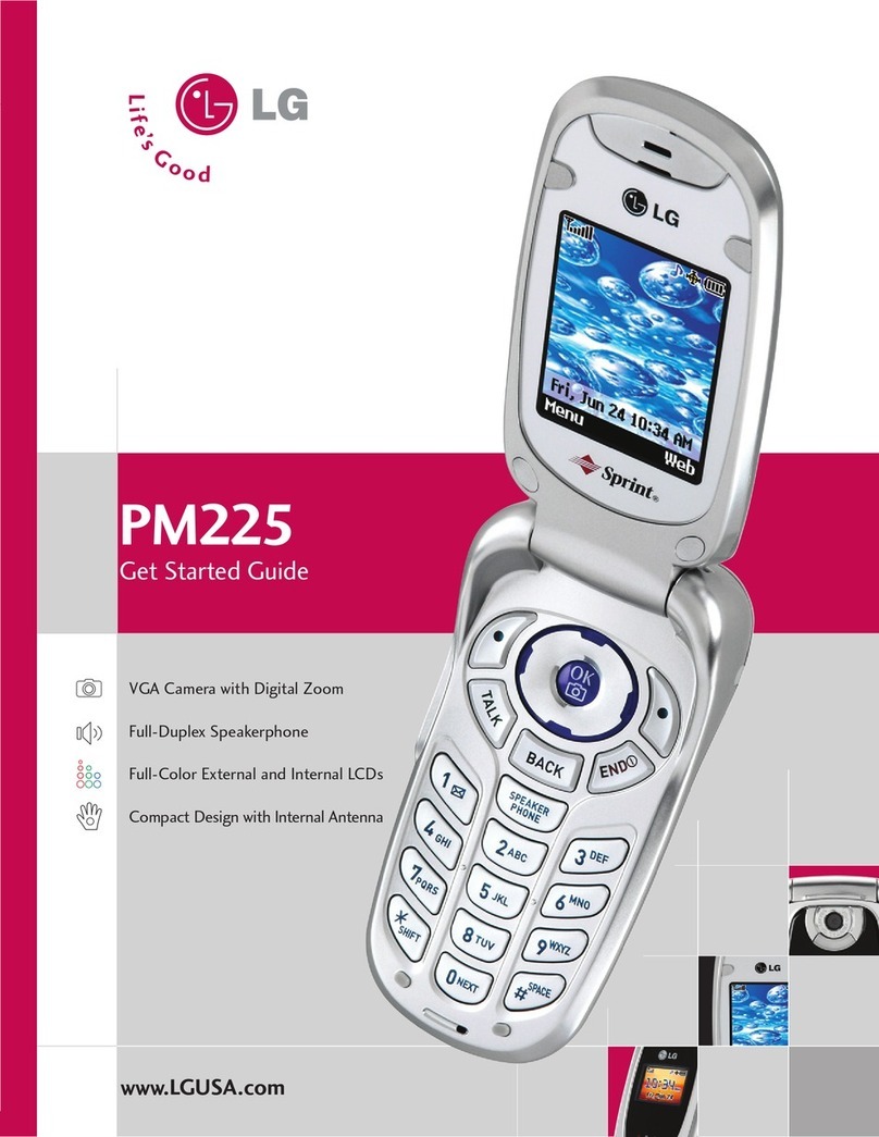LG PM225 Specification sheet