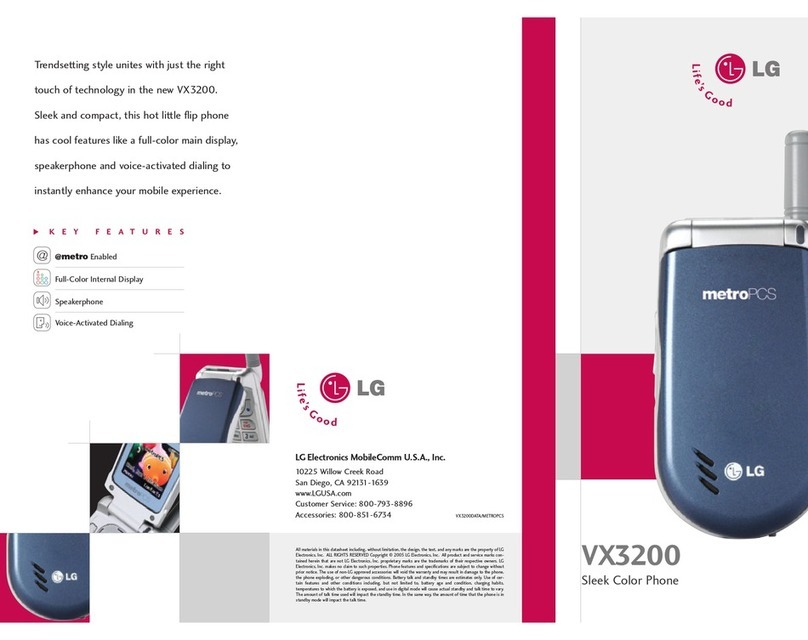 LG VX3200 User manual