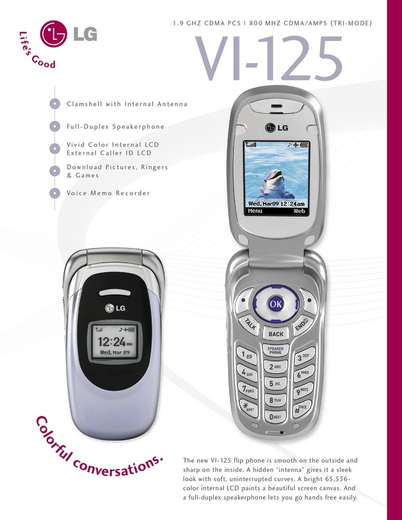LG Sprint PCS Vision VI-125 User manual