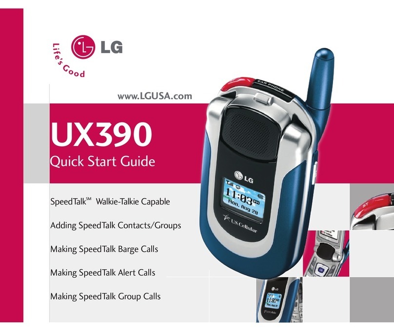 LG UX390 User manual