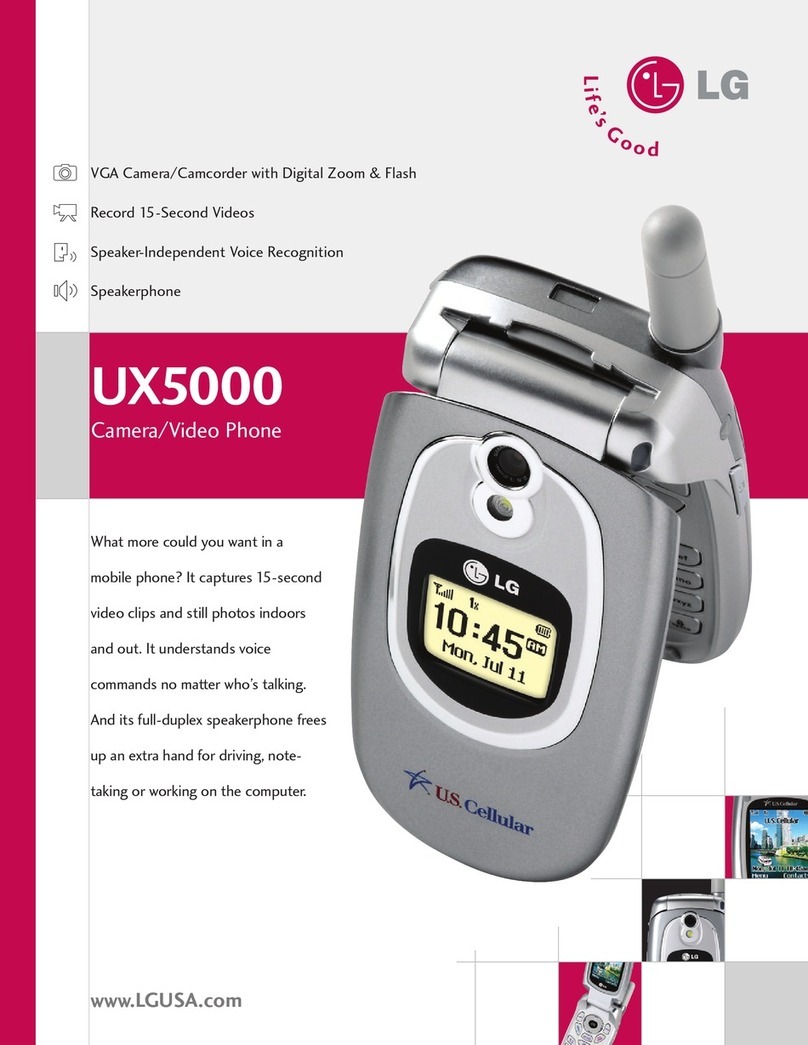 LG UX5000 User manual