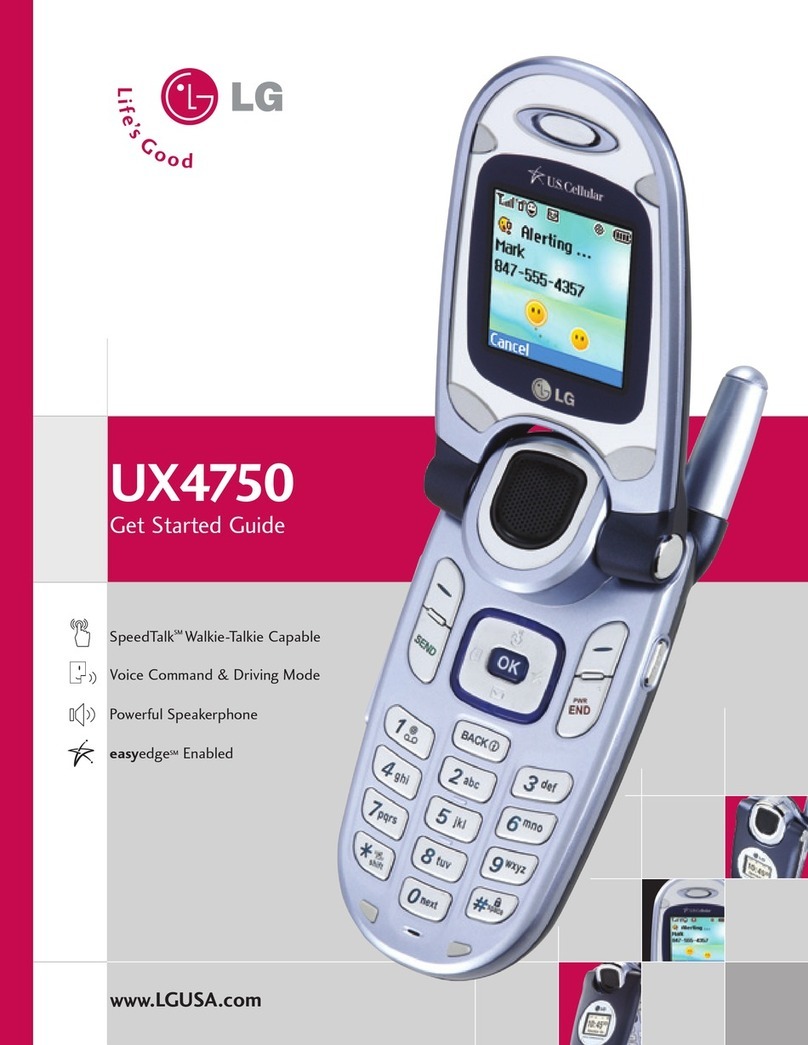 LG UX4750 Specification sheet