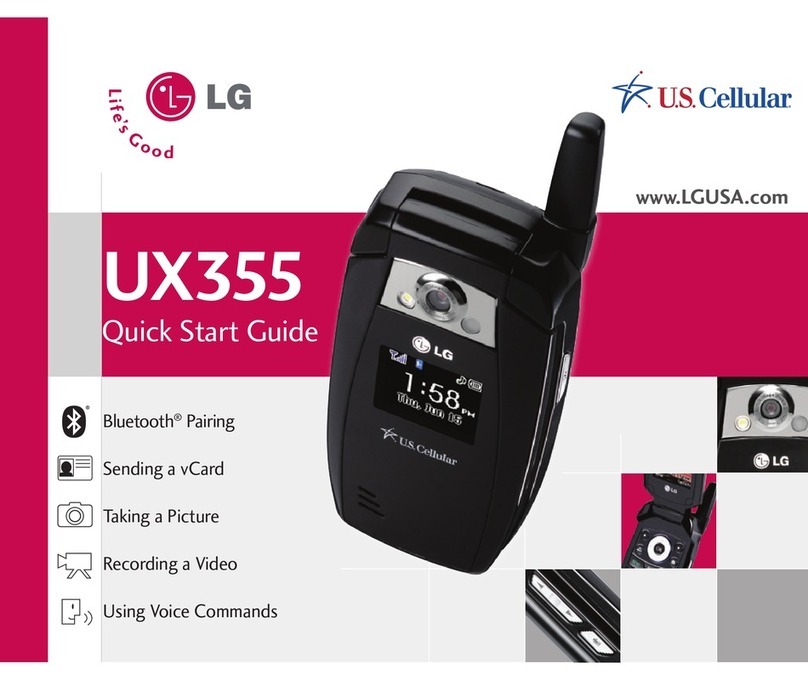 LG UX355 User manual
