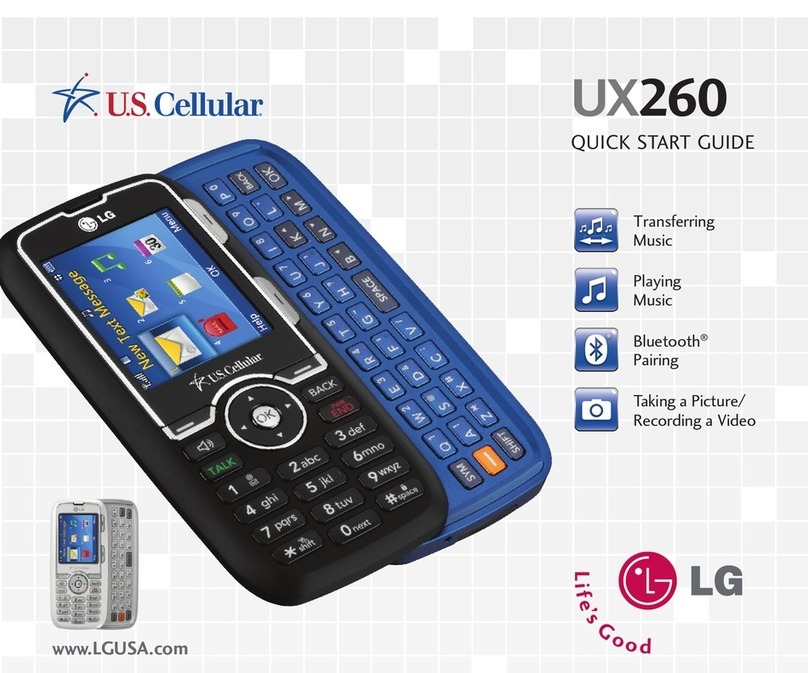 LG U.S. Cellular UX260 User manual