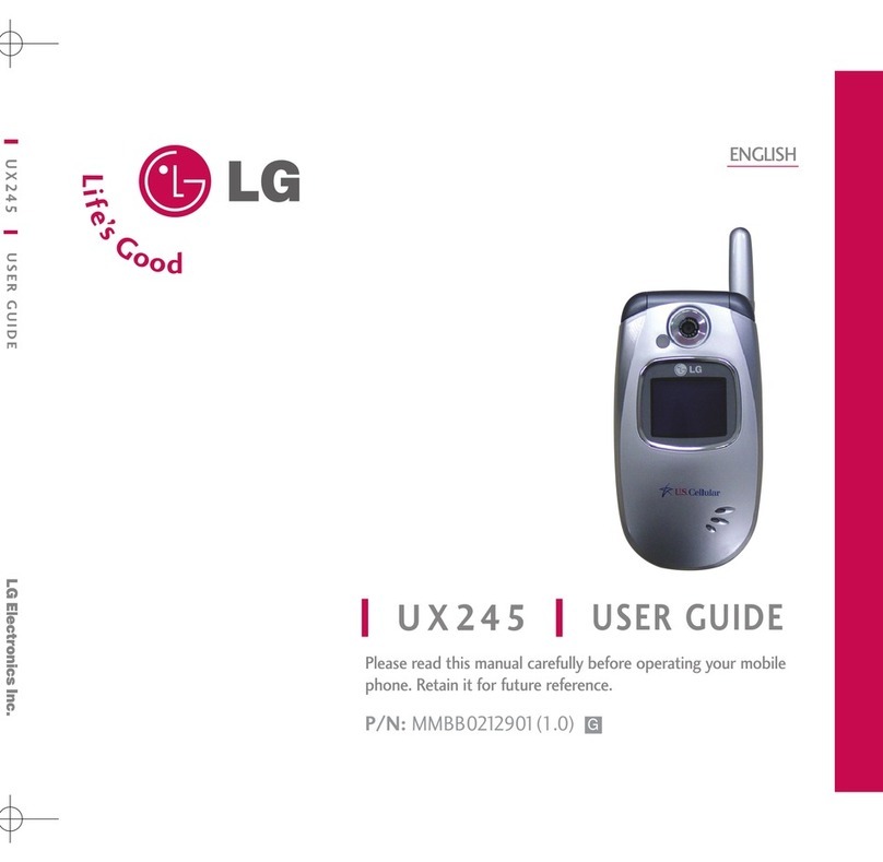 LG UX245 User manual