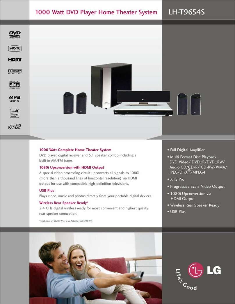 LG LH-T9654S User manual