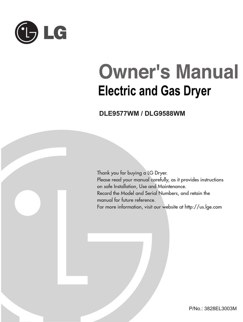 LG DLE9577WM User manual