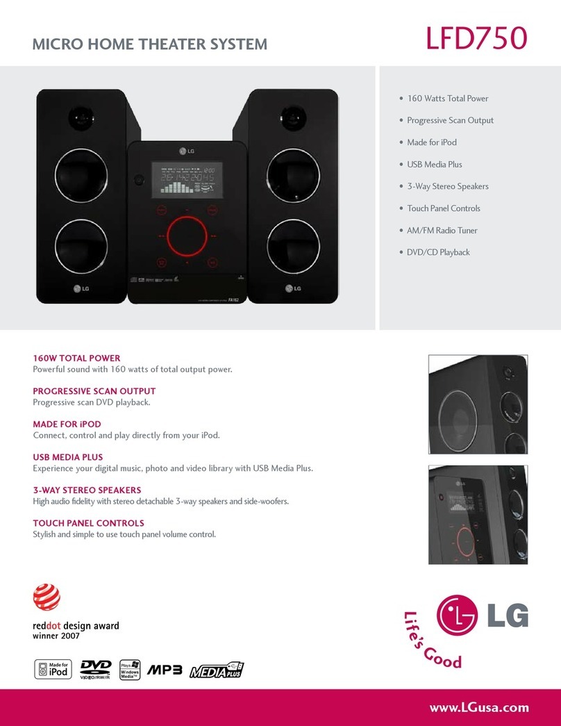 LG LFD750 Specifications