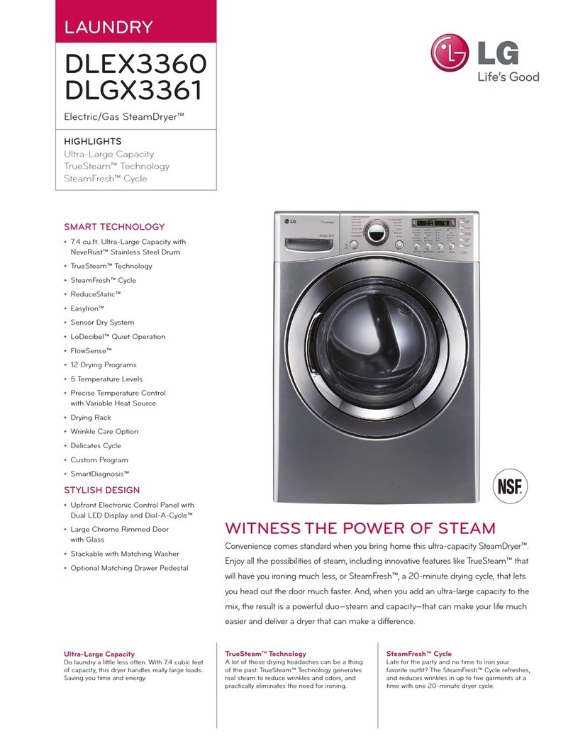 LG DLEX3360 Series User manual