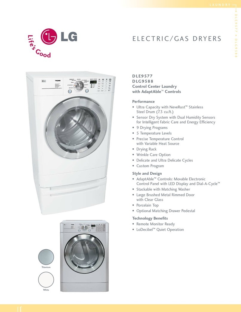 LG DLE9577SM User manual