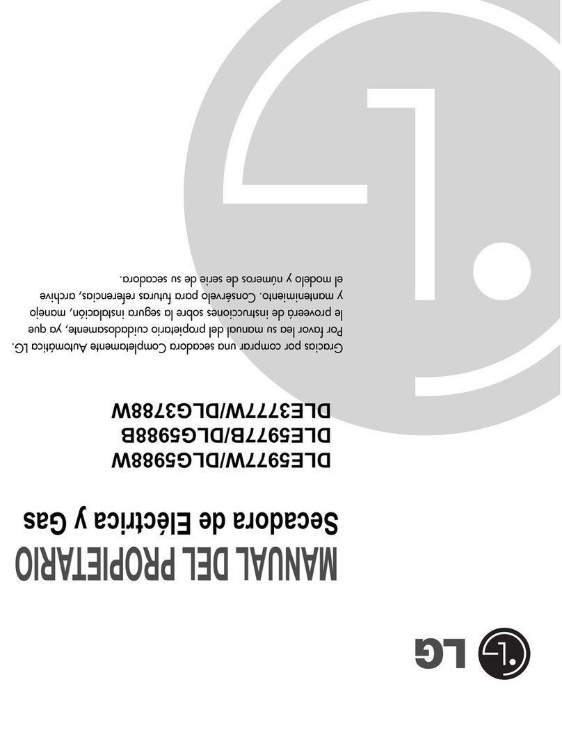 LG DLE3777 User manual