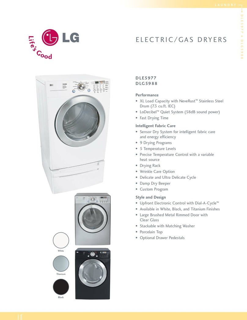LG DLE5977 User manual