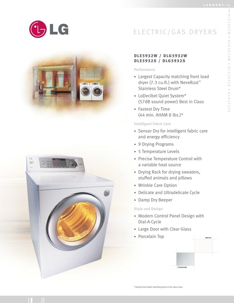 LG DLE5932W User manual