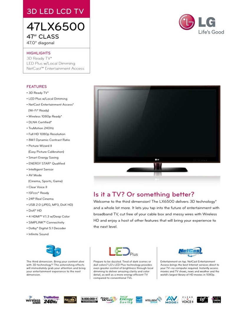 LG 47LX6500 User manual