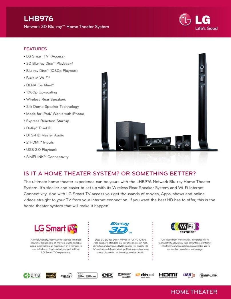 LG LHB976 User manual
