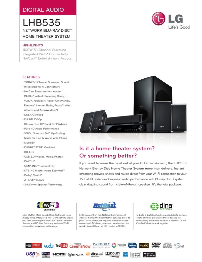 LG LHB535 User manual