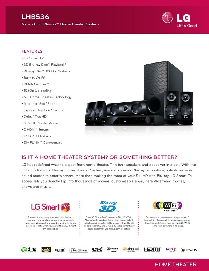 LG LHB536 User manual