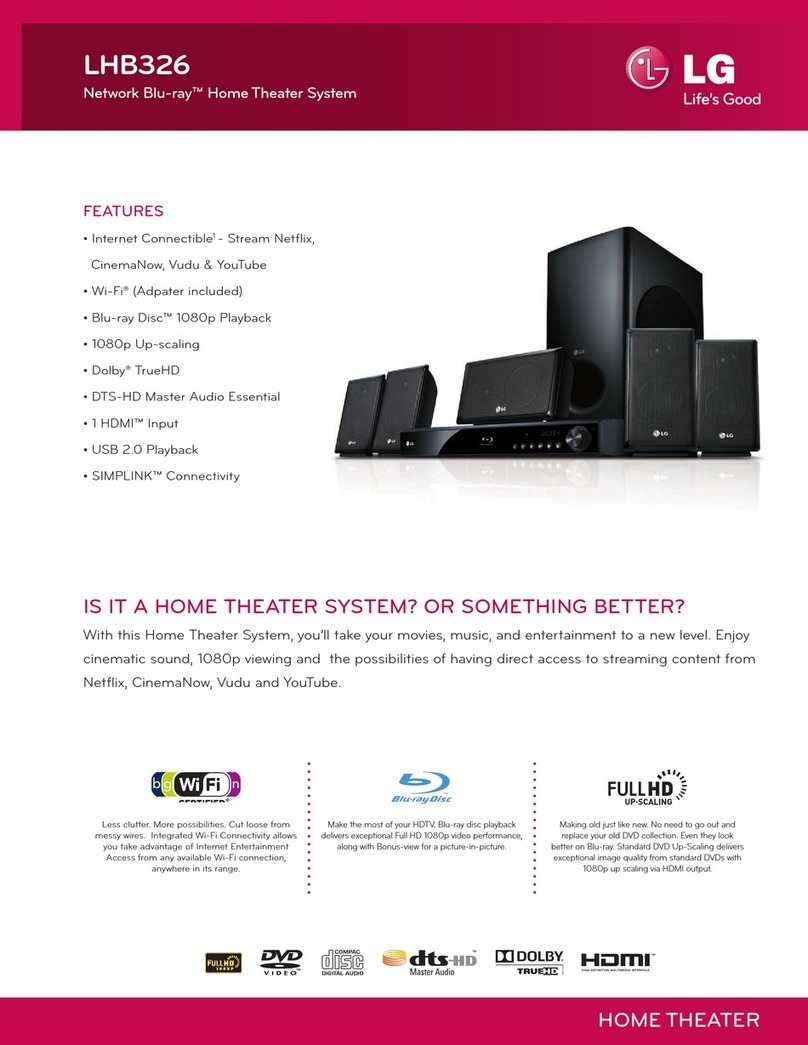 LG LHB326 User manual
