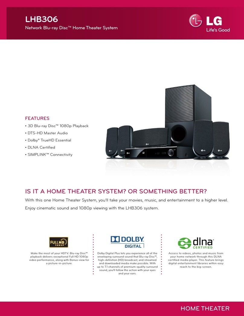 LG LHB306 User manual