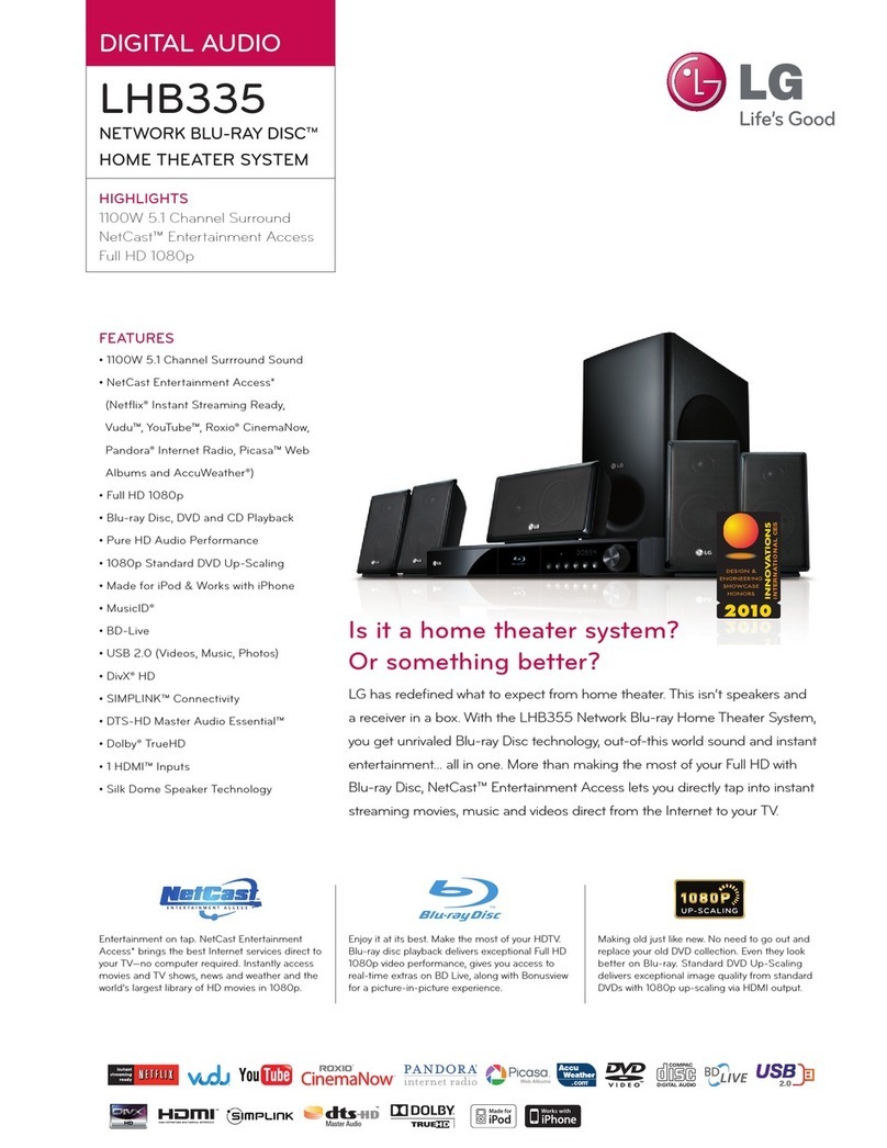 LG LHB335 Specifications