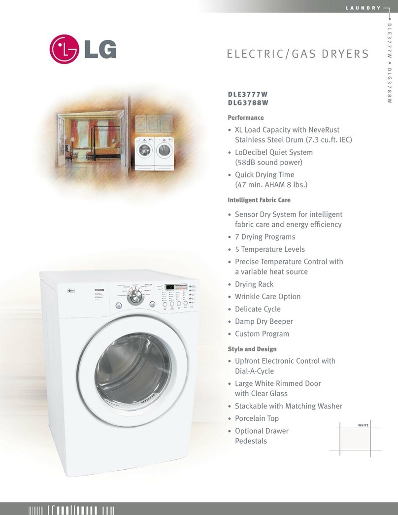 LG DLE3777 User manual