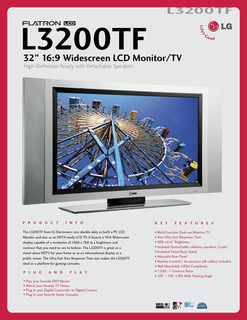 LG Flatron L3200TF Specifications