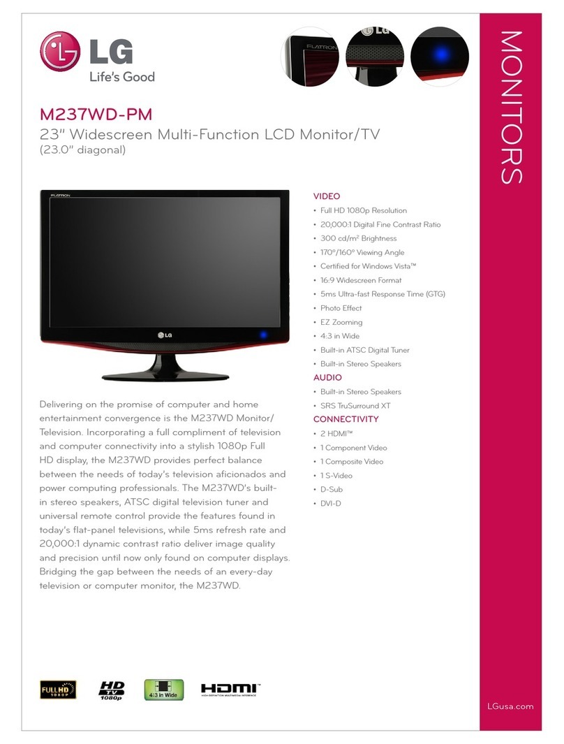 LG Flatron M237WD User manual