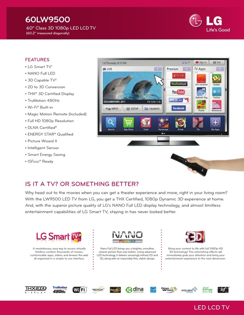 LG 60LW9500 User manual