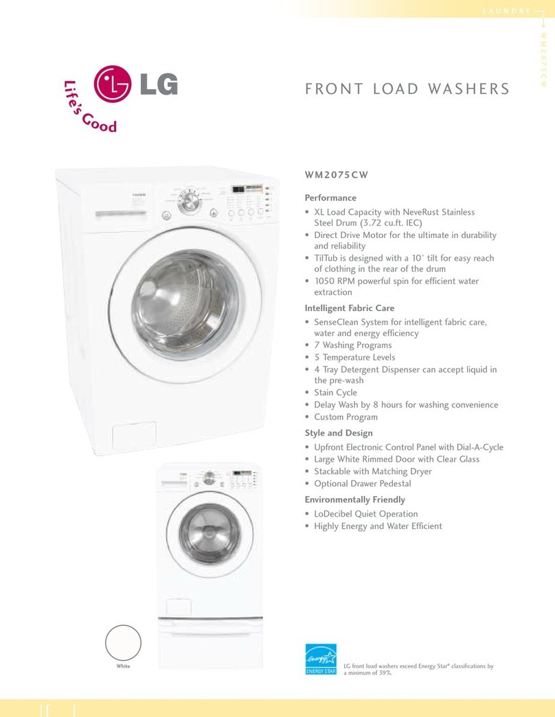 LG WM2075CW User manual