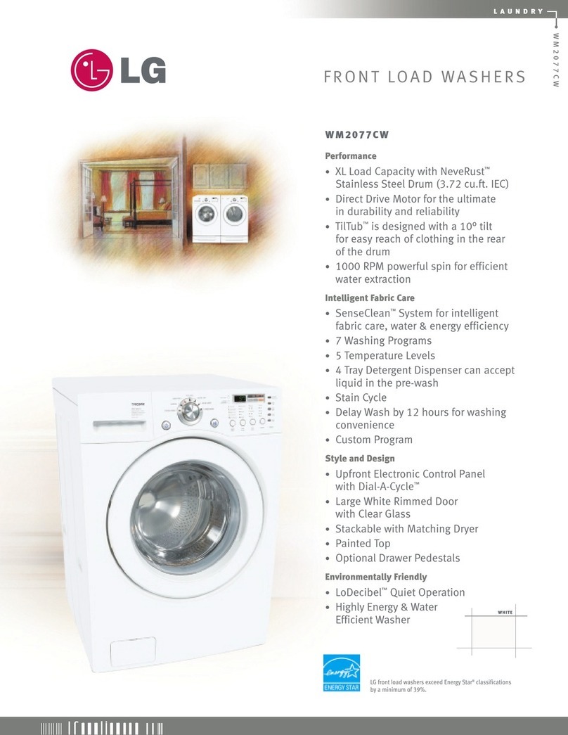 LG WM2077C Specifications