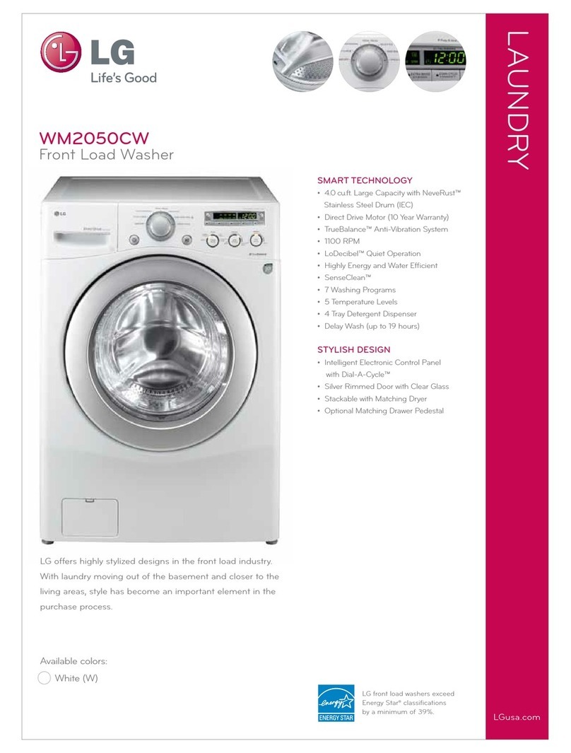 LG WM2050CW User manual