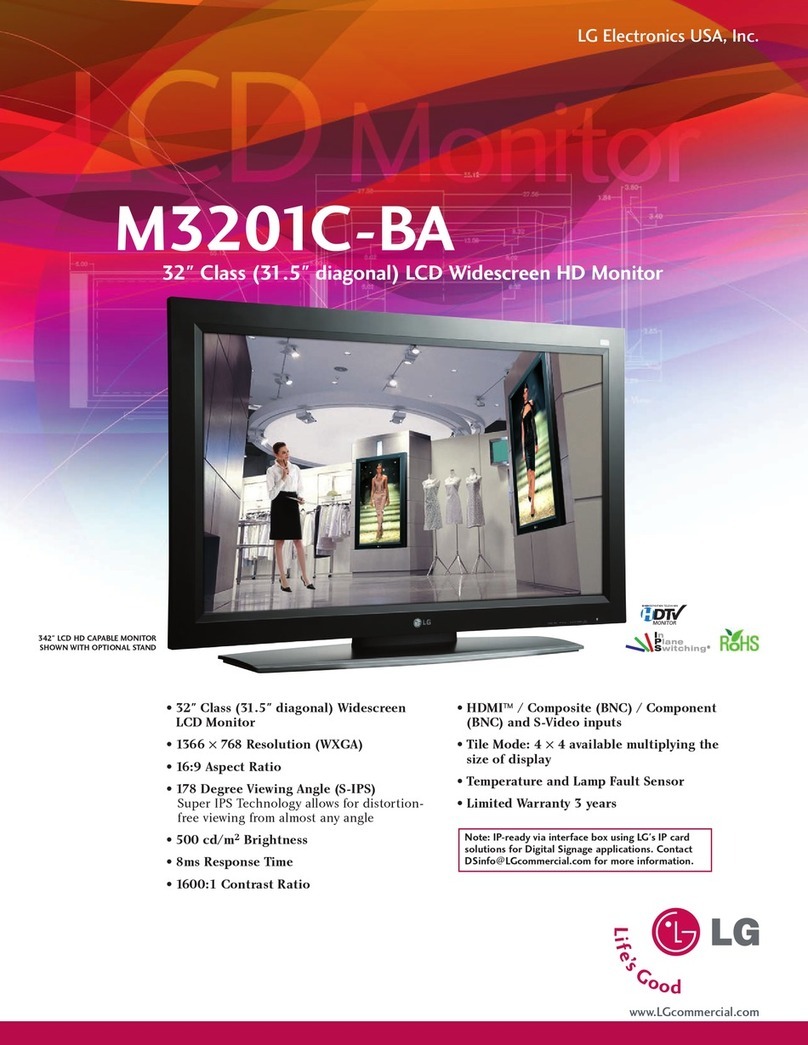 LG FLATRON M3201C Specifications