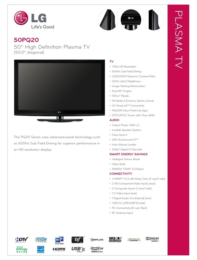 LG 50PQ20 Series User manual