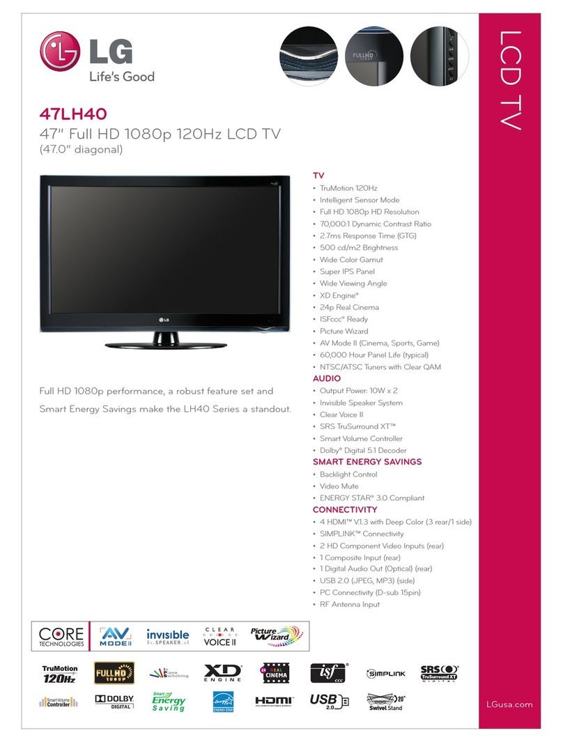 LG 47LH40 Series User manual