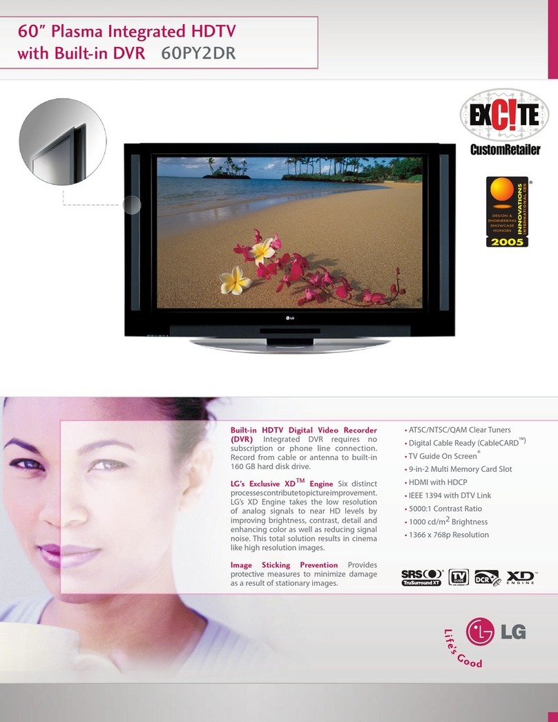 LG 60PY2DR Specifications